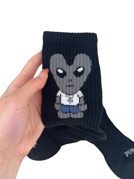 Black Alien Socks